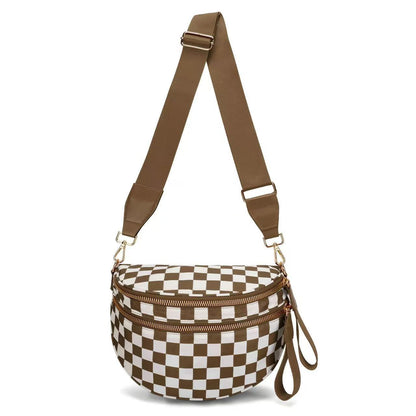 Women's Casual Crossbody Bag with Multiple Pockets